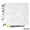 Figured'Art Mini Paint by Numbers Kit for Adults with Frame Feline Pop Art Small format 8"x8" - Craft Art Painting DIY Canvas Already Stretched on a Wooden Frame